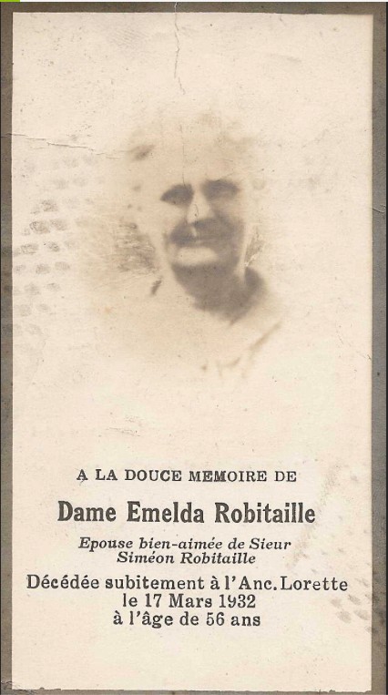 1920C   Reverende Soeur Ste Melanie (Delphine Robitaille)
