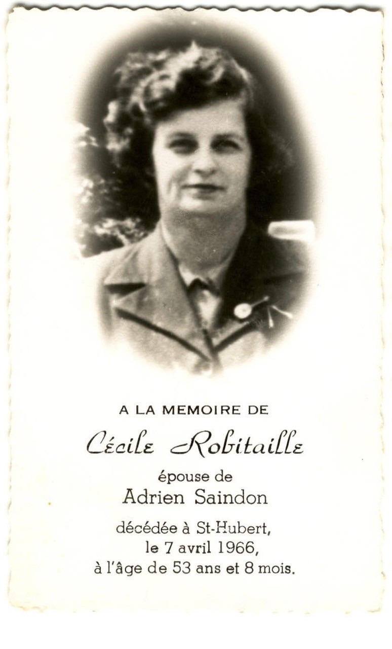 1920C   Reverende Soeur Ste Melanie (Delphine Robitaille)