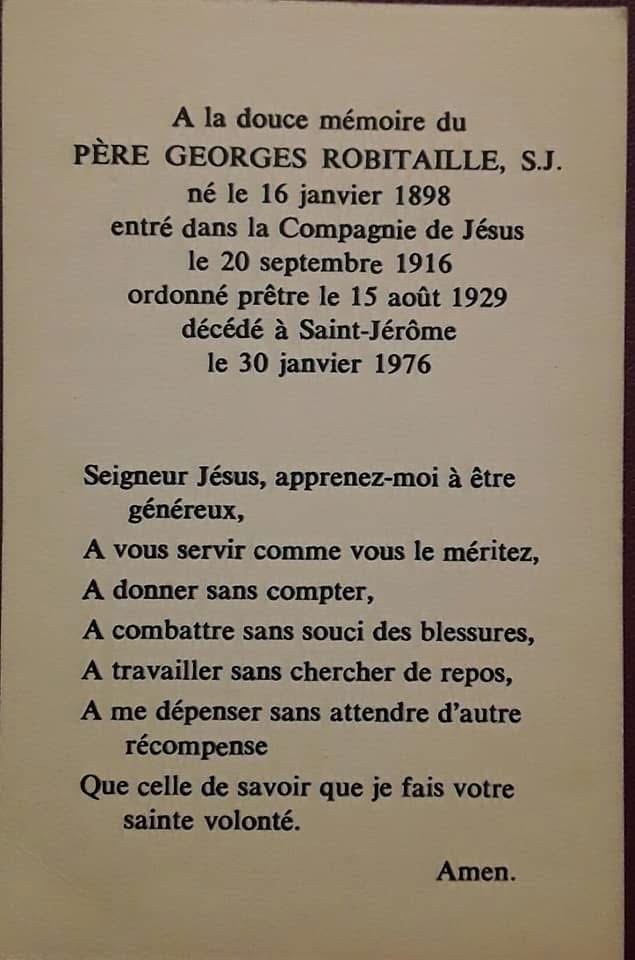 1976 RPGeorgesRobitaille verso